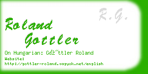 roland gottler business card